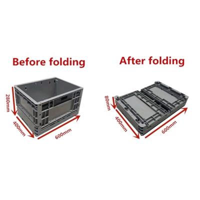 China Automotive Industry Use ESD Collapsible Collapsible Storage Bin Folding Plastic Container For Electron Industry for sale