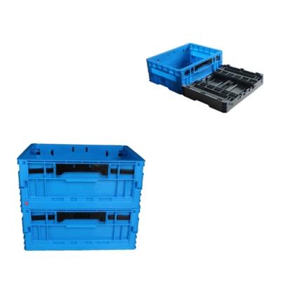 China Folding tool storage use EU standard turnover cartons folding storage plastic crate for sale