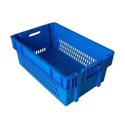 China Recyclable Cheap Price Stackable Plastic Fruit Basket Crate For Vegetable Storage for sale