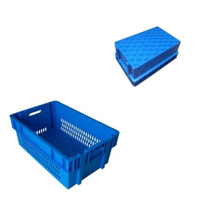 China Recyclable Heavy Duty Stackable Plastic Crate For Vegetable Storage Use for sale