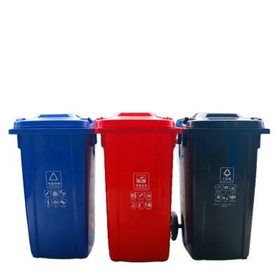 China Induction Type 100L Plastic Wheelie Waste Garbage Container For Outdoor for sale