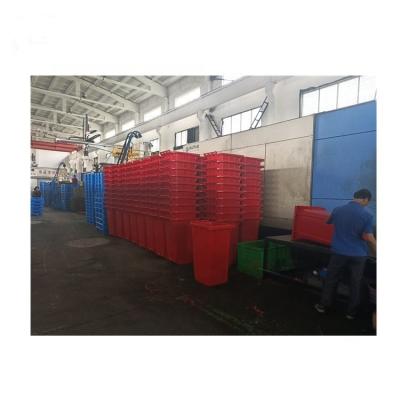 China Sustainable HDPE Factory Direct Sales Outdoor Plastic Garbage Containers, Plastic Bin For South American Market for sale