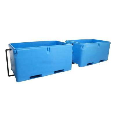 China PE+PU China-made Refrigerated Fish Seafood Container Live Fish Transport Container for sale