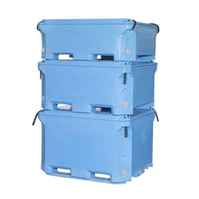 China PE new product refrigerated fish and container seafood marinated reefer foldable frozen box for sale