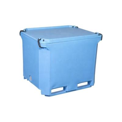 China Low Price PE Sea Processing Industrial Fish Farms Shop Seafood Freezer Containers for sale