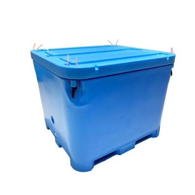 China Excellent Quality LLDPE+PU Fish Farm Live Fish Container Wholesale Seafood Box for sale