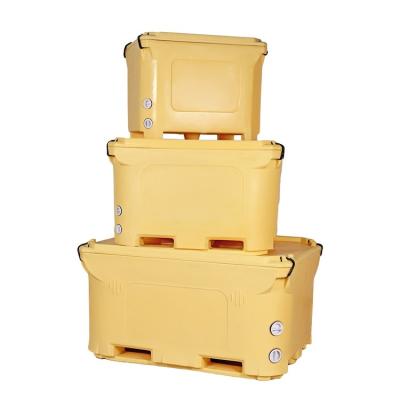 China LLDPE China Large Capacity Insulated Plastic Container Fish Processing Fishing Machine Durable Ice Fish Box for sale