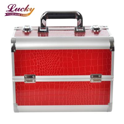 China Nail Cosmetic Lockable Jewelry Makeup Beauty Vanity Box Portable Case Storage Box for sale