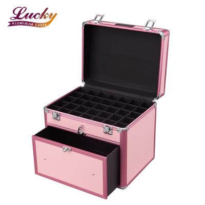 China Wholesale Professional Large Capacity Makeup Beauty Portable Aluminum Case for sale