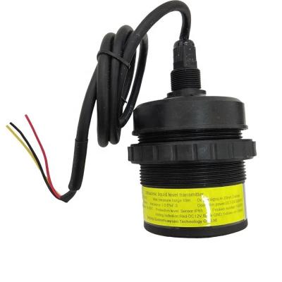 China 10m 50m ultrasone vloeistofniveau sensor voor rivier monitoring operationele vermogen DC24V/300mA Te koop