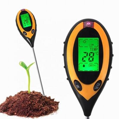 China 4 in 1 Soil Meter Tester Accurate Readings for Moisture Temperature PH and Sunlight for sale