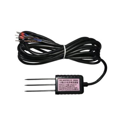 China 3.3V 2-5V de corriente continua Fuente de alimentación FDR Sensor de humedad de temperatura del suelo para riego de cultivos en venta