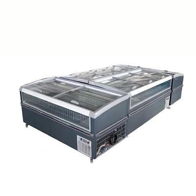 China deep freezer mini meat freezer for car solar powered deep horizontal display freezer refrigerator for sale