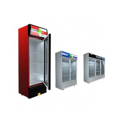 China Upright Cooler Beverage Display Fridge With Glass Doors 230W Single-Temperature for sale