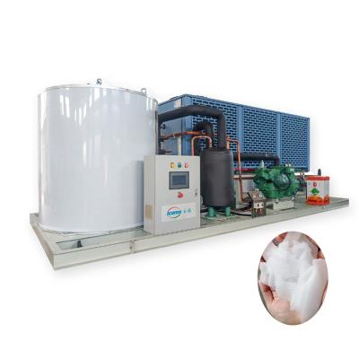 China Industry Small Fresh Water 25T/24h Flake Ice Machine Industrial/Commercial Dry Ice For Seafood/Conservation/Cooling/Poultry/Restaurant for sale