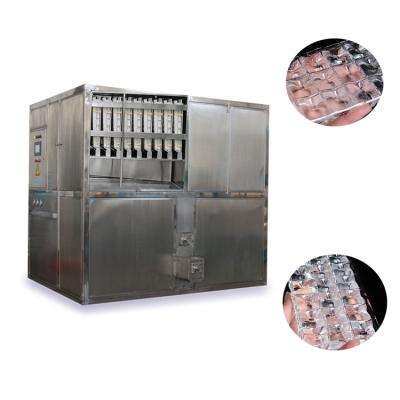 China 1 Ton 2 3 Square Automatic Customized Clear Crystal Ice Cube Maker Per Ton Large Ice Cube Maker Factory Commercial Ice Cube Making Machine for sale