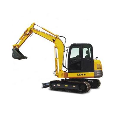 China Hotels High Operating Efficiency China Top Brand Lutong 6.8 Ton Crawler Excavator LT70-6 for sale