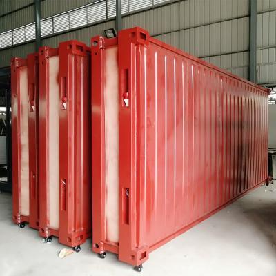 China Parking Lot Used Prefabricated 20 Feet Expandable Container House Steel Frame for sale