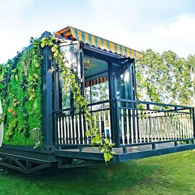 China Wooden / Steel Shipping Container Carport House Mauritius Prefab House Solar for sale