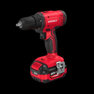 China Chuck OEM Keyless LED Working Lightweight Cordless Drill 20V Two Speed ​​Drill With Impact Function for sale