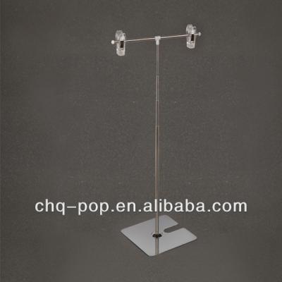 China Supermarket Metal Pop Display / Telescopic Poster Stand for sale