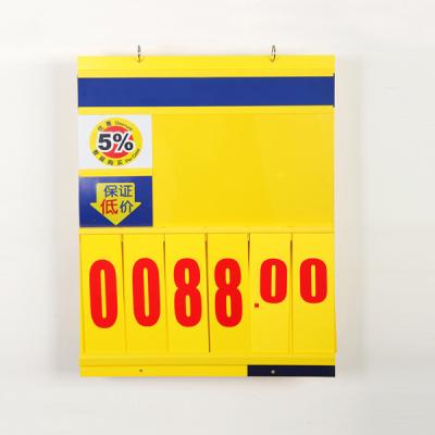 China Plastic Board Flip Chart Price Board Hanging Store Supermarket Prices for sale