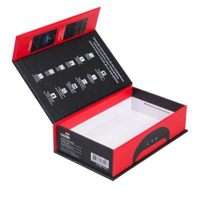 China Recycled Materials Wholesale Luxury Magnetic Box With Inside Printing Cardboard Gift Box For Smart Wristband for sale