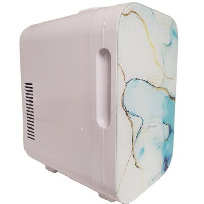 China 10L Mini Cosmetics Refrigerator Cooling Heating Portable Thermoelectric Freezer with Makeup Mini Fridge for sale