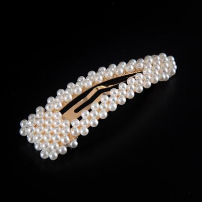 China Hot Selling Fashion Pearl Clip Hairpins Wedding Party Women Hair Barrettes for sale