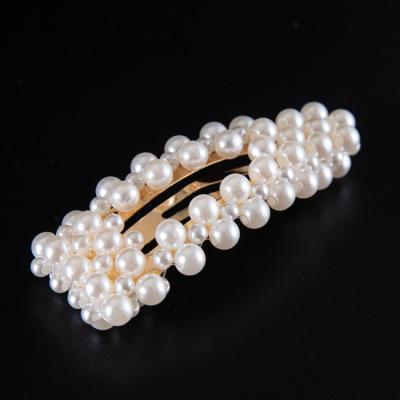 China Single pearl hairpin in 2022 summer of European and American style wholesale gold color women's hairpin for sale