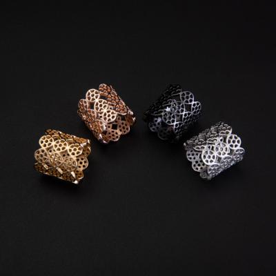 China As Photo Customization Wholesale Alloy Plated Hollow Fashion Extraordinarily Cut Wide Ring for sale