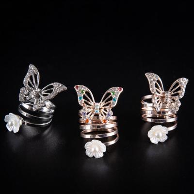 China Romantic Wholesale Euramerican Style Butterfly Ring Alloy Jewelry Coil Spring Ring Customize All Kinds Of Items Accessories for sale