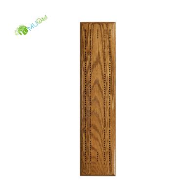 China YumuQ Wooden Stained Oak Wooden Travel Cribbage Board Game Set, 2 Way Cribbage Board with Metal Cribbage Pegs for sale