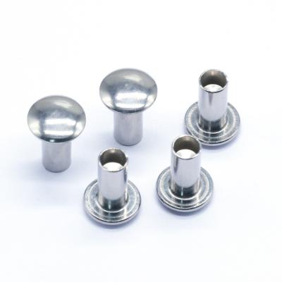 China Customized industry factory wholesale price various rivet stainless steel head round semi tubular rivets for sale