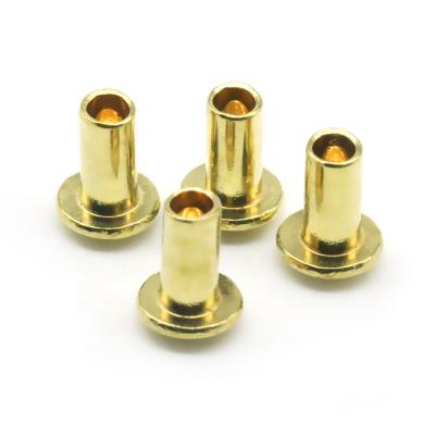 China OEM high quality brass rivet supply industry custom copper round semi tubular rivets for sale