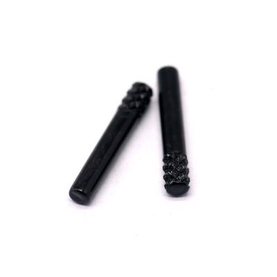 China Industry Supply Black Galvanized Iron Knurled Pins Diamond Knurled Dowel Pin for sale