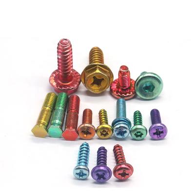 China Pan Chinese Manufacturers Supply M2 M3 M4 M5 M6 M7 M8 Screws Metric Color Anodized Screws for sale