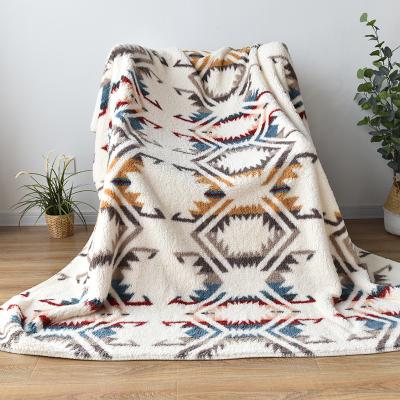 China Anti Static Reversible Sherpa Liner Throw Blankets Customize High Quality Sherpa Blankets for sale