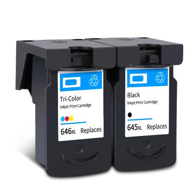 China Re-manufactured compatible reman PG-645XL CL-646XL 645 646 ink cartridge compatible for Pixma iP2860 Pixma MG2460/2560/2960 printers for sale