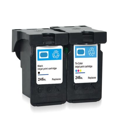 China Colorpro PG 245 CL 246 Black Color Ink Cartridge Re-manufactured For Pixma Ip2820 Pixma MG2420/2520/2555/2920/2922 245xl 246xl Printer for sale