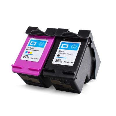 China Wholesale COMPATIBLE 803XL remanufacutured ink cartridge for H-1111/1112/2131/2132/2621/2622 803XL printer ink cartridge for sale