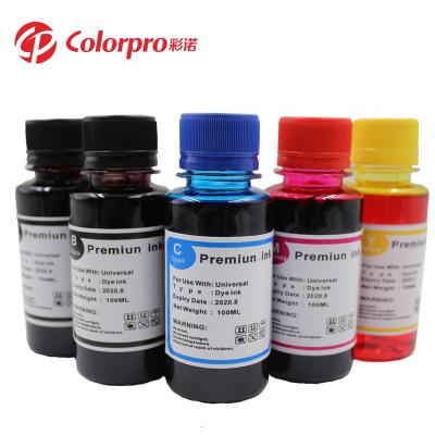 China Brand New Universal Colorpro 100ml Dye Ink For Inkjet Printer for sale