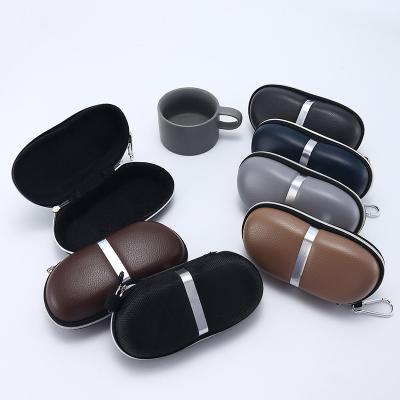 China Popular Rectangular Box Jewelry Zipper Hard Sunglasses Bag Cloth And Cover Device With Hook for sale