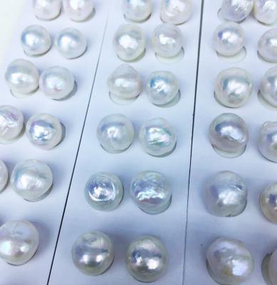 China Baroque Edsion Bead 10-11mm High Quality Large White Color Baroque Edison Bead Pairs For Jewelry Wholesale for sale