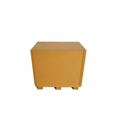 China Heavy Duty High Quality Recycled Materials Cardboard Strong Pallet Recycled Cargo Folding Shipping Box for sale