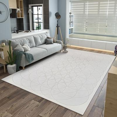 China Modern Design Washable Custom Machine Made Rug Large Area Rugs Designer Bedroom Living Room 3D Geometric Centerpiece Rugs And Blankets for sale