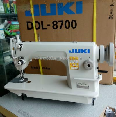 China HIGH SPEED THREAD TRIMMER Japan Made Jukis DDL- 8700 Needle Lockstitch Sewing Machine Single Head Used Sewing Machines 8700 for sale