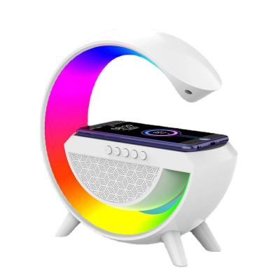 China Phone Operate Innovative Product 2023 Blue - Tooth Sound Seven Color Multifunction Speaker With Wireless Charging Mobile Phone Surround for sale