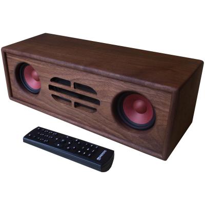 China DLNA Black Walnut Internet Radio BT Speaker Solid Wood Radio For Home Stereo for sale