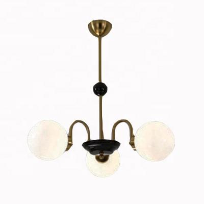 China Contemporary 3 Lights Mid Century Glass Chandeliers Globes Pendant Lighting For Dining Room Living Room Modern Chandelier Lighting Fixtures for sale